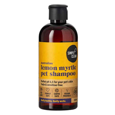 Simply Clean Pet Shampoo Lemon Myrtle 250ml